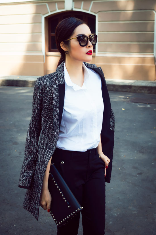 Dương Cẩm Lynh đẹp mê hoặc với vest - 5