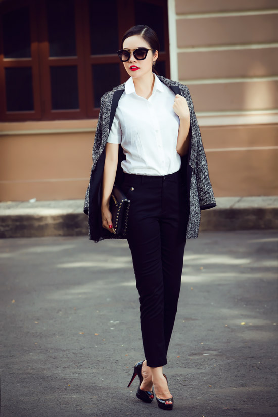 Dương Cẩm Lynh đẹp mê hoặc với vest - 4