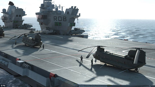 Nữ hoàng Anh bấm nút đặt tên cho tàu sân bay khổng lồ - 11