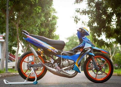 Yamaha Z độ hiệu ứng gân hoa hồng của biker Sóc Trăng - 4