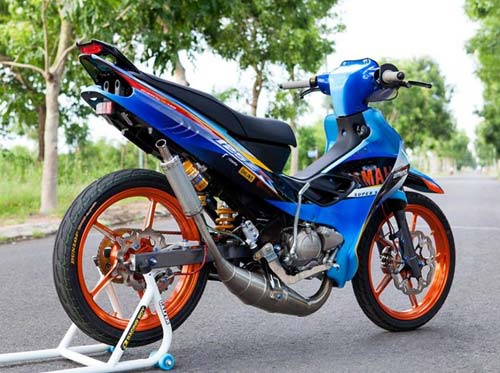 Yamaha Z độ hiệu ứng gân hoa hồng của biker Sóc Trăng - 5