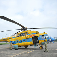 Tin tức trong ngày - Cận cảnh trực thăng Mi-171 trước khi bị rơi tại Hòa Lạc