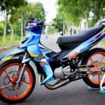 Ô tô - Xe máy - Yamaha Z độ hiệu ứng gân hoa hồng của biker Sóc Trăng