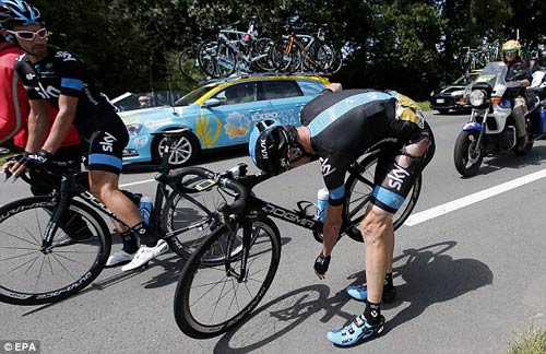 Tai nạn đáng tiếc của Chris Froome ở Tour de France - 2