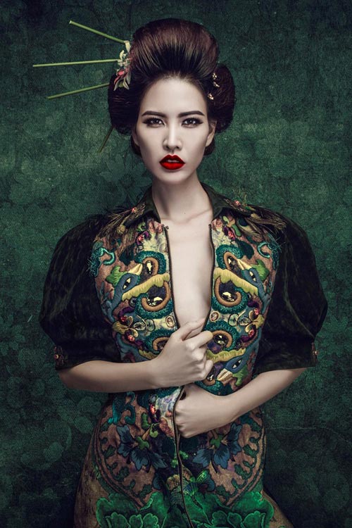 Thanh Hoài không nội y hóa Geisha quyến rũ - 3