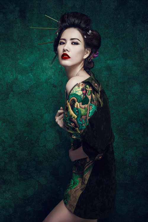 Thanh Hoài không nội y hóa Geisha quyến rũ - 4