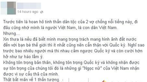 Bi hài chuyện sao Việt cầm ngược quốc kỳ - 2