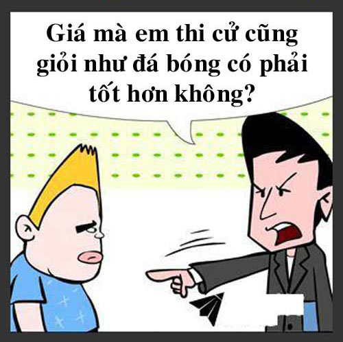 Truyện tranh: Thi cử và bóng đá - 2