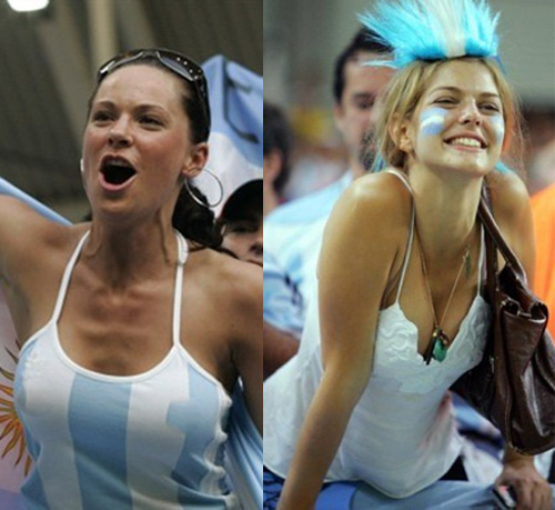 Fan nữ của Argentina và Đức so kè độ nóng bỏng - 18
