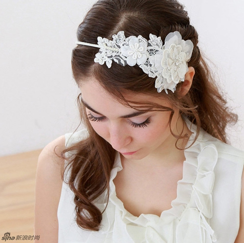 Trang sức cho mái tóc giúp nàng dâu quyến rũ - 17