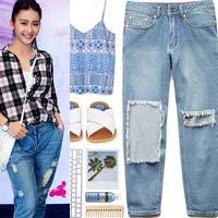 Bí quyết mặc đẹp - Gợi ý mặc "chất" với quần jean rách