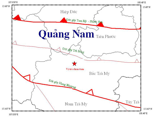 Quảng Nam: Lại động đất tại khu vực Sông Tranh 2 - 1