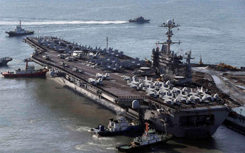Mỹ-Hàn rầm rộ tập trận hải quân, Triều Tiên lo lắng - 1