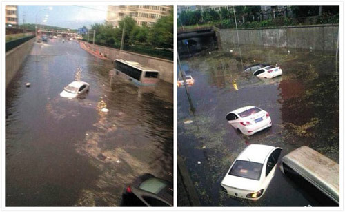 TQ: Mưa đá "oanh tạc", phá nát ô tô ở Bắc Kinh - 3