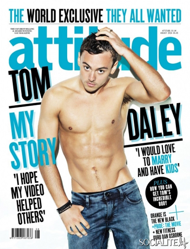 Theo bình chọn của tạp chí Attitude, sao nam gợi cảm nhất năm 2014 thuộc về Tom Daley - vận động viên nhảy cầu nổi tiếng người Anh sinh năm 1994. Daley không chỉ sở hữu thân hình đẹp mà còn có đôi mắt đa tình.
