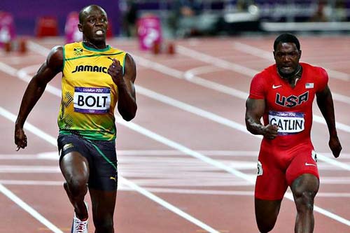 Chạy 100m nhanh nhất 2014, Gatlin thách đấu Bolt - 1