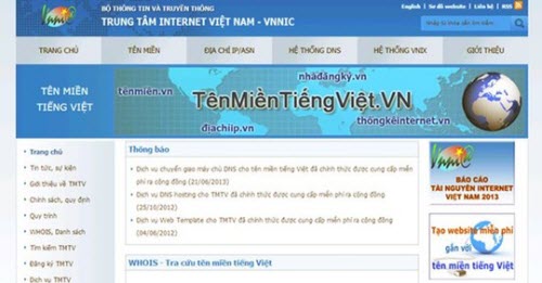 Tên miền tiếng Việt tiến đến con số 1 triệu - 1