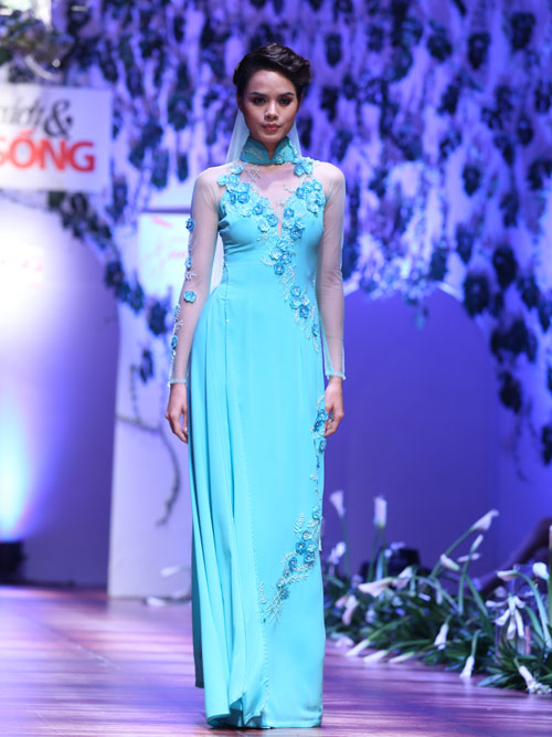 Trúc Diễm hóa cô dâu xinh đẹp trên sàn catwalk - 14