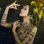 Bạn trẻ - Cuộc sống - Bộ ảnh bodypainting ấn tượng của hot girl Nga Tây