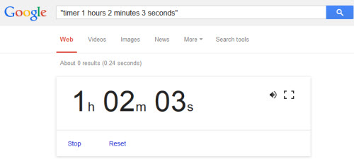 Hẹn giờ đếm lùi bằng Google Search - 1