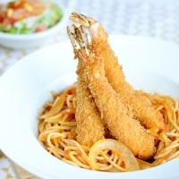 Ẩm thực - Mì Ý tôm chiên giòn kiểu Nhật