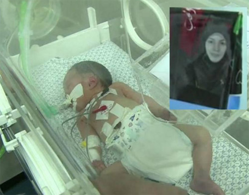 Em bé thần kỳ sinh ra trong bom đạn Gaza qua đời - 1