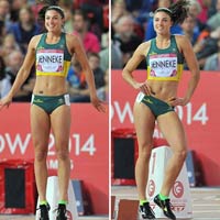 Thể thao - Người đẹp chạy vượt rào "nhảy múa" khi thi đấu