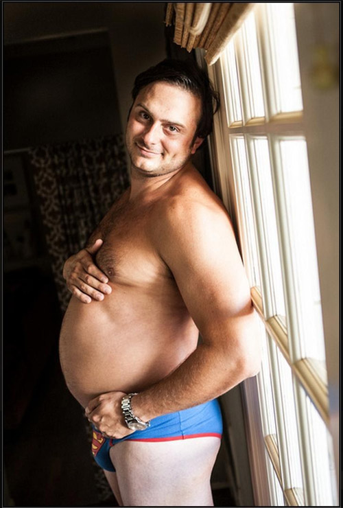 Bộ ảnh thú vị: Khi đàn ông mang bầu - 1