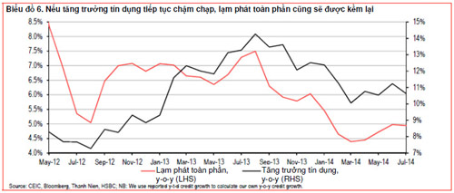 HSBC: Tăng trưởng tín dụng 2014 của Việt Nam là 10% - 1