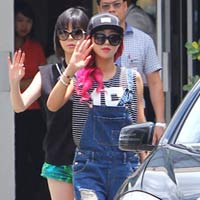 Ca nhạc - MTV - 3 thành viên 2NE1 "chất lừ" ở sân bay Việt Nam