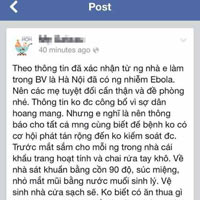 Tin tức trong ngày - CA triệu tập 2 người tung tin có ca nhiễm Ebola ở HN