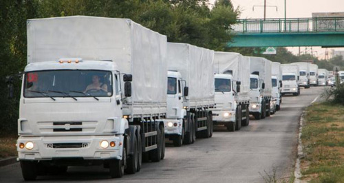 Ukraine nghi đoàn xe viện trợ của Nga chở vũ khí - 1