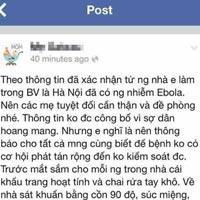 Tin tức trong ngày - Triệu tập 2 vợ chồng tung tin đồn "Ebola xuất hiện ở VN"