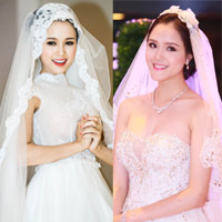 Dàn mỹ nhân Việt mặc váy cưới lộng lẫy