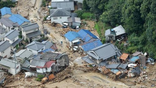 Lở đất ở Nhật Bản, 27 người thiệt mạng - 1