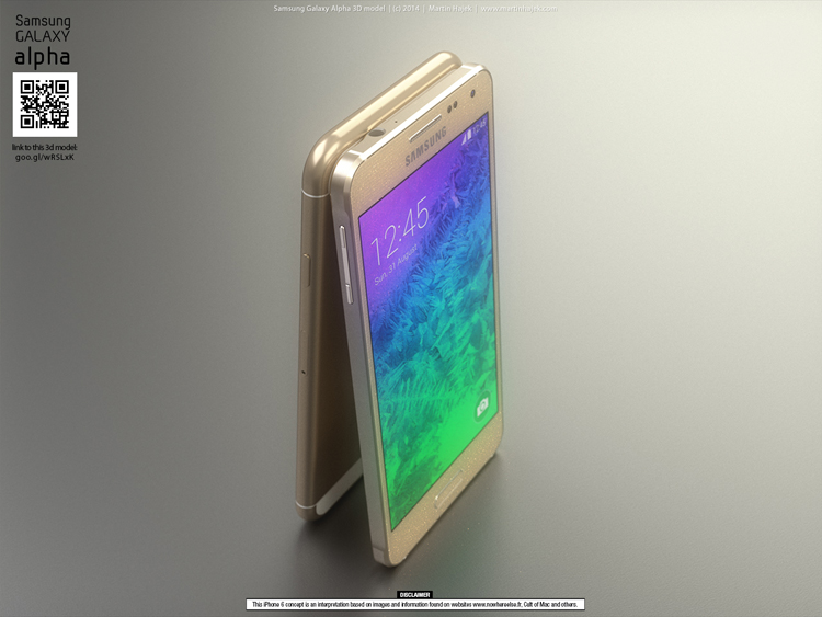 Samsung Galaxy Alpha đọ dáng iPhone 6 concept - 7