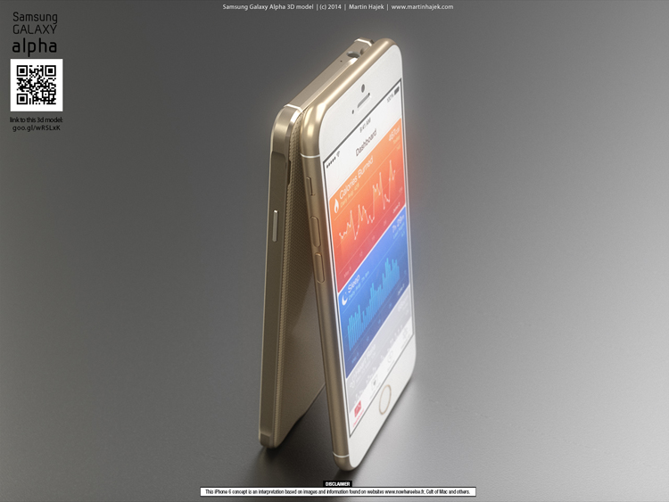 Samsung Galaxy Alpha đọ dáng iPhone 6 concept - 8