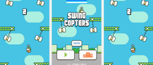 Hà Đông chính thức phát hành game siêu khó Swing Copters - 1