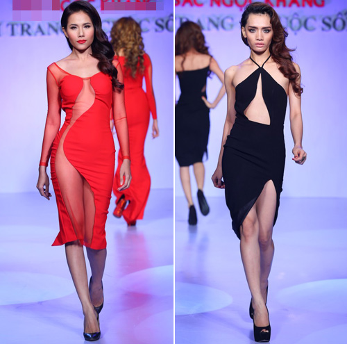 Mẫu Việt "tưng bừng" khoe vòng 1 trên sàn catwalk - 3