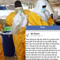 Phạt vợ chồng tung tin "Ebola đến VN" 20 triệu đồng