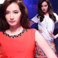 Xu hướng thời trang - Trúc Diễm ngọt ngào trong váy thu