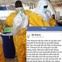 Tin tức trong ngày - Phạt vợ chồng tung tin "Ebola đến VN" 20 triệu đồng