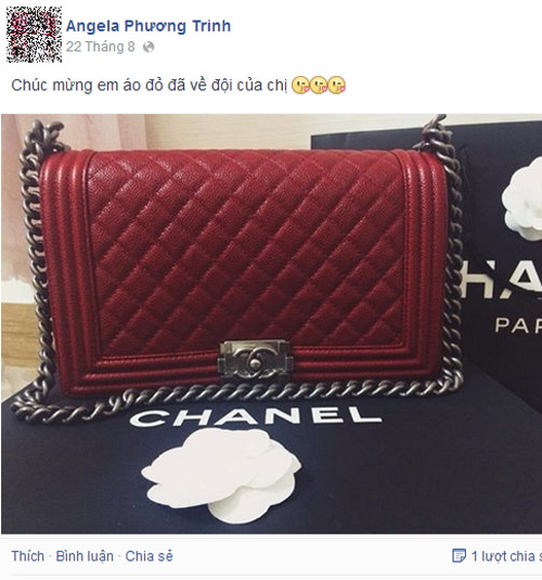 Angela Phương Trinh bị tố dùng túi Chanel nhái - 1