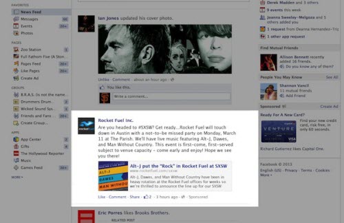Like "dạo" trên Facebook là mang quảng cáo về News Feed - 1