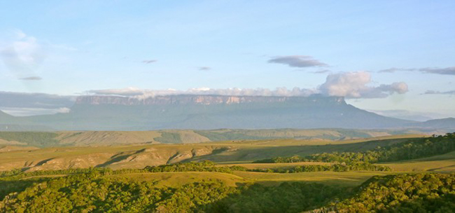 21. Núi Roraima, Venezuela:&nbsp;Núi Roraima, còn có tên gọi là RoraimaTepui hoặc Cerro Roraima, nằm ở khu vực biên giới 3 nước Venezuela, Brazil và Guyana. Đây được xem là một trong những ngọn núi lâu đời nhất trên thế giới, có niên đại khoảng hai tỷ năm trước trong thời kỳ tiền Cambri. Khác hẳn với những ngọn núi có sườn dốc tự nhiên, núi Roraima có đỉnh bằng phẳng giống như 1 chiếc bàn rộng 31 km vuông, trên những vách núi dựng thẳng đứng cao 400 mét. Đây cũng là đỉnh núi cao nhất cao nguyên Pakaraimab ở khu vực Nam Mỹ.
