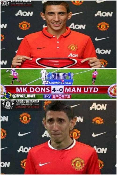 Ảnh chế: Di Maria khóc ròng vì trận thua ê chề của MU - 12