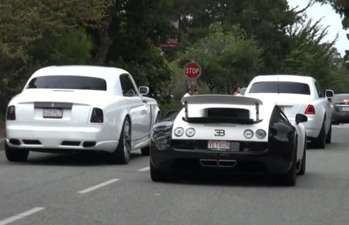 Bộ ba siêu xe độ màu trắng tuyệt đẹp trên phố