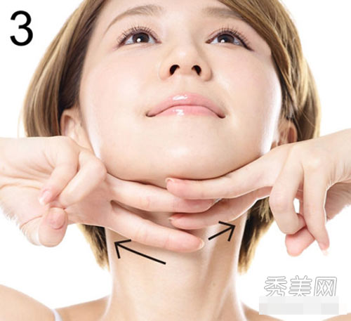 Tránh cằm chảy xệ nhờ 3 động tác mát-xa - 3