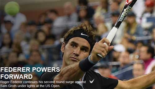 Federer - Samuel Groth: Bản lĩnh huyền thoại (V2 US Open) - 1