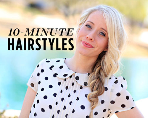 6 kiểu tóc đẹp chỉ cần 10 phút thực hiện - 1